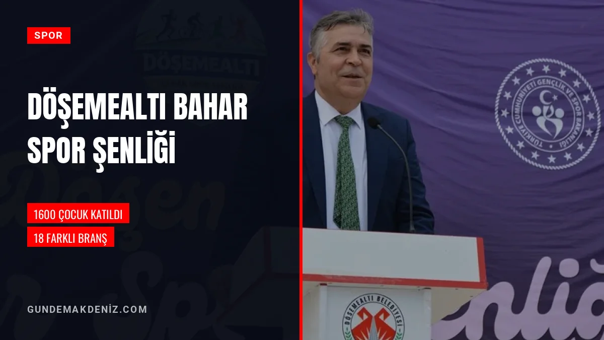 Döşemealtı Bahar Spor Şenliği Katılımcılardan Yoğun İlgi Gördü