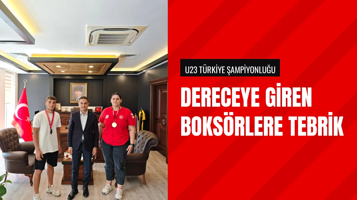 Defne Kaymakamı Oğuz Cem Murat Derece Alan Boksörleri Kabul Etti