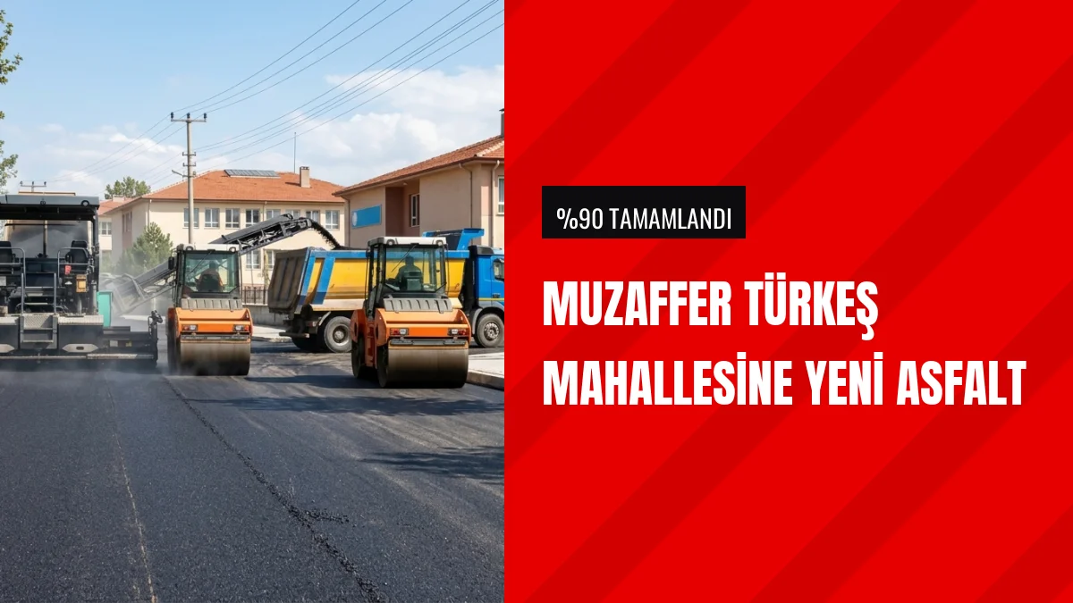 Isparta Muzaffer Türkeş Mahallesinde Asfalt Çalışmaları Tamamlanıyor