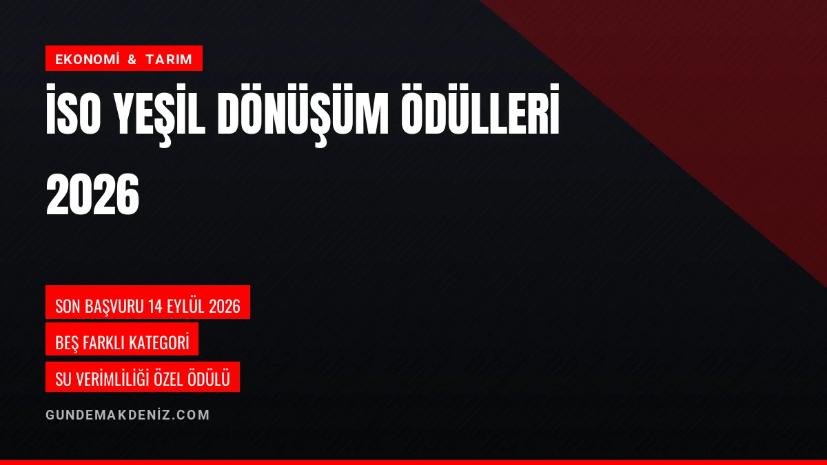 İstanbul Sanayi Odası Yeşil Dönüşüm Ödülleri Başvuruları Başladı