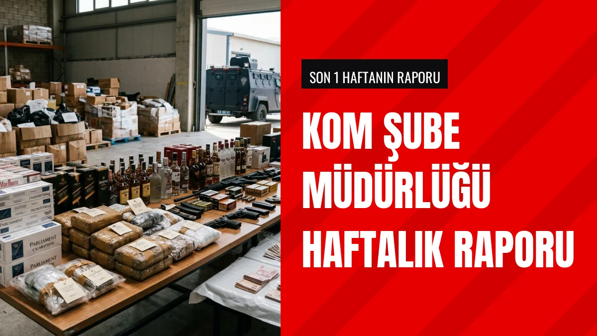 Kaçakçılık ve Organize Suçlarla Mücadele Şubesi Raporu Açıklandı