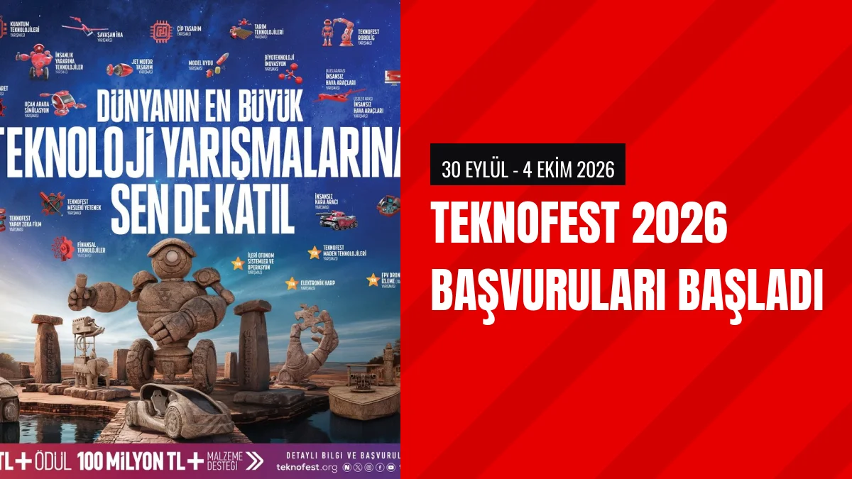 TEKNOFEST 2026 Teknoloji Yarışmalarında Başvuru Süreci Başladı